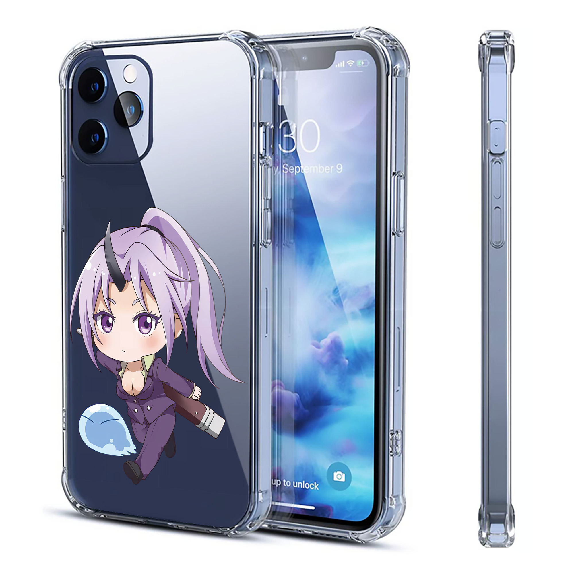 （画像用） 転スラ Regarding Reincarnated to Slime 【iPhone 12シリーズ対応】透明スマホケース（クリアソフトケース）